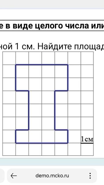 Как сдать МЦКО на 5( я не знаю как ставить квадрат в см)