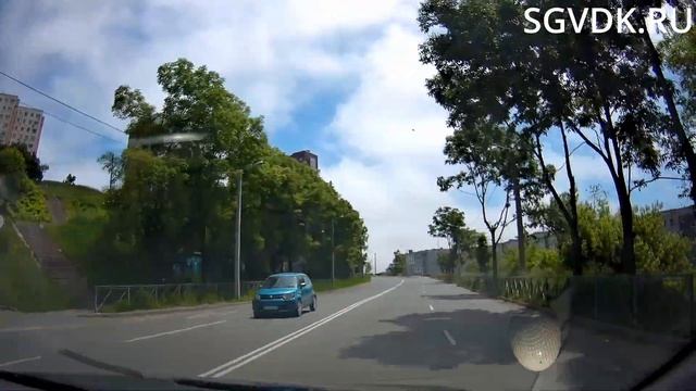 Каплунова 2. Экзаменационный маршрут ГИБДД № 3 Невельского. г. Владивосток