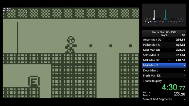 Mega Man 83-ASM (TI-83) Speedrun In 7m 18s
