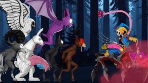 МУЛЬТИК АНИМАЦИЯ! ПРОТОТИП ПРОТИВ ОЛЕНЯ (100 НОЧЕЙ В ЛЕСУ) ЛЕТУЧЕЙ МЫШИ И ПРОЧИХ ЛЕСНЫХ ЖИВОТЫХ