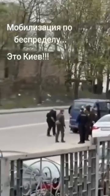 В Киеве ТЦК и титушки хотели похитить человека, но он не согласился быть мясом.