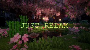 пруд с цветущей сакурой в Minecraft [lofi]