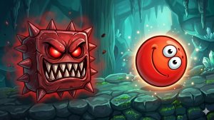 Красный ШАРИК 4 Подземные Ходы 🎮 прохождение игры видео для детей