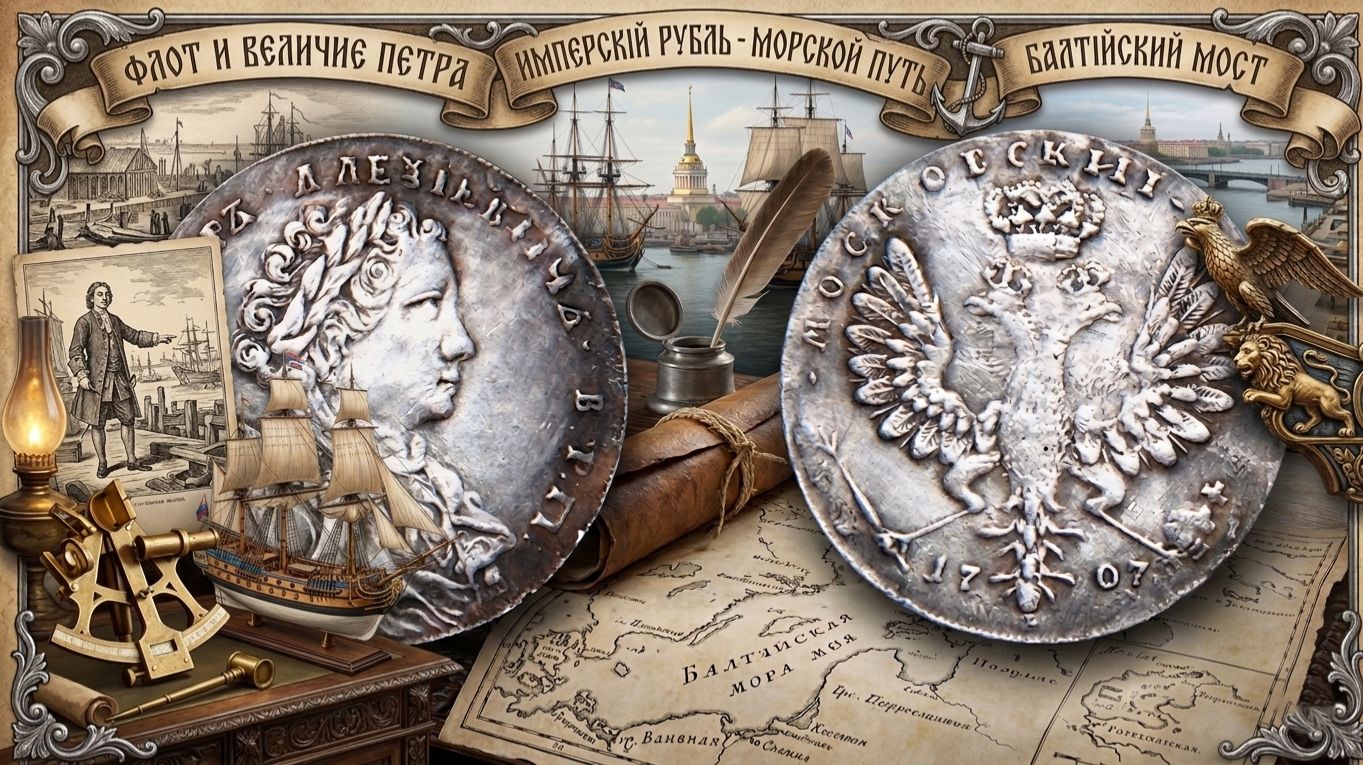 Рубль Петра Первого: История монеты
