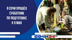 В Сочи прошёл субботник по подготовке к 9 Мая