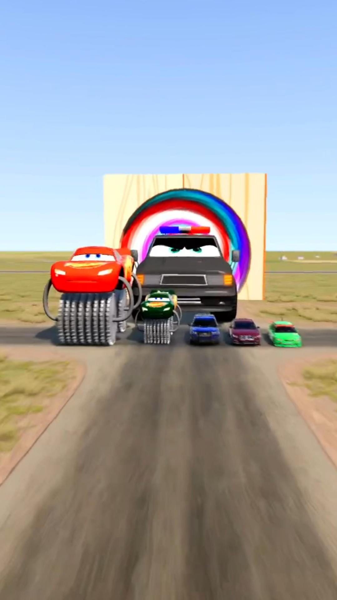 БОЛЬШАЯ И МАЛЕНЬКАЯ ПОЛИЦЕЙСКАЯ МАШИНА