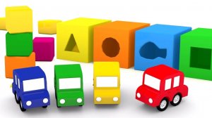 Развивающий мультик 4 машинки. Собираем игрушки.