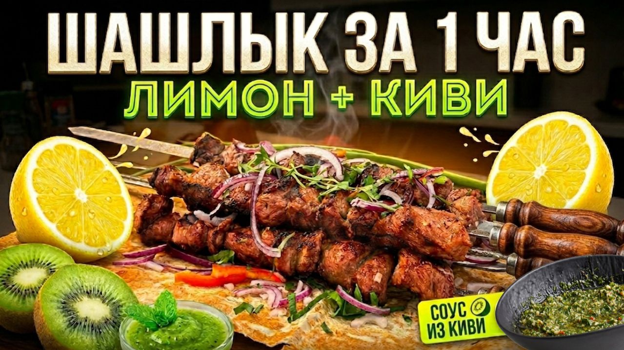 Когда киви главный: маринад за час + вкусный соус для мяса