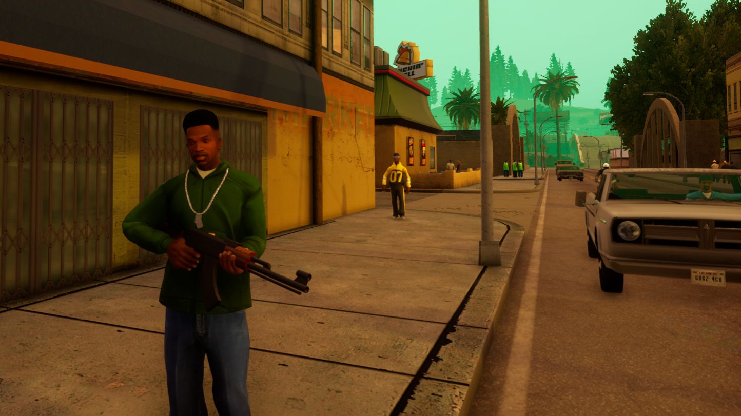 GTA San Andreas Definitive Edition. Захватил второй район .