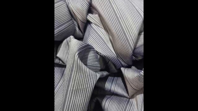 Батист изо льна и шёлка припылённый синий ИТАЛИЯ