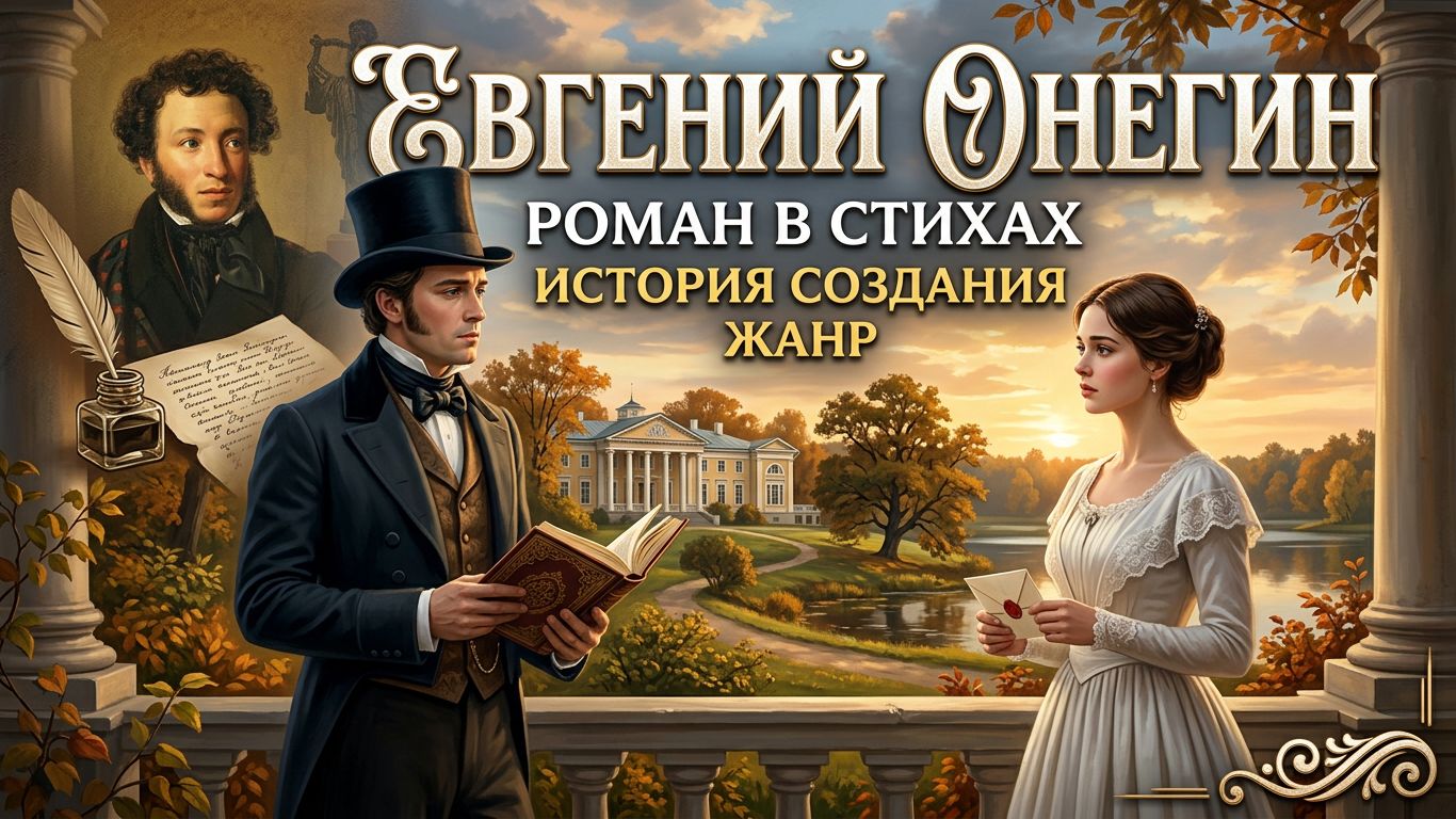 Роман в стихах «Евгений Онегин»: история создания, жанр