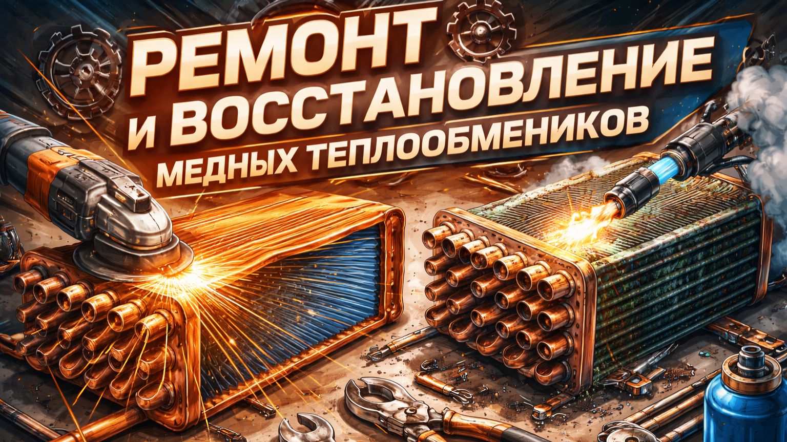 Ремонт и восстановление медных теплообменников