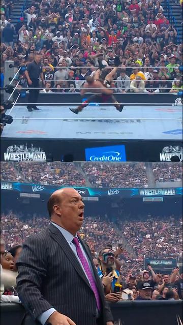 Paul Heyman's Face When Oba Did The Unthinkable At #WrestleMania