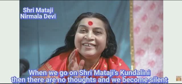 38🌐When We Go On Shri Mataji's Kundalini Then There Are No Thoughts And We Become Silent