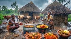 Дождливый день в Африке. Готовим самое аппетитное блюдо в традиционном стиле. Жизнь в Кении