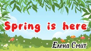 Spring song for kids. Simple spring song