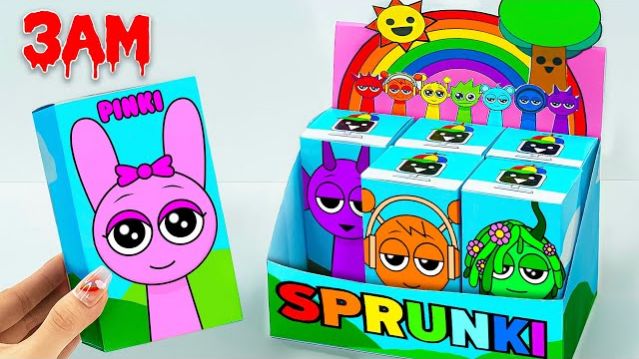 РАСПАКОВКА САМОЙ БОЛЬШОЙ ТАЙНОЙ КОРОБКИ SPRUNKI В 3 НОЧИ! PINKI x OREN x VINERIA BLIND BOX