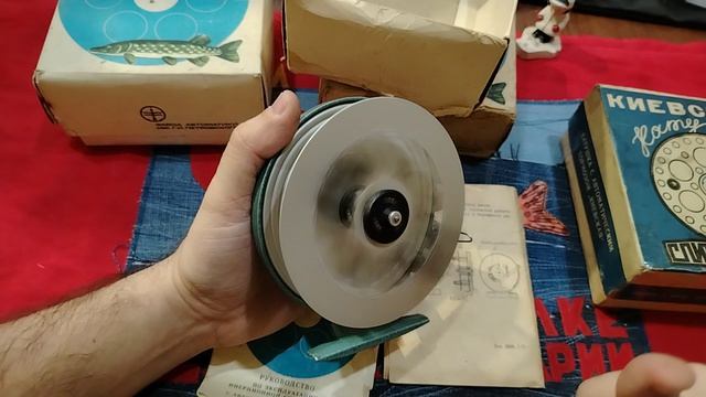 ЛЕГЕНДАРНАЯ АВТОМАТИЧЕСКАЯ  КАТУШКА ДЛЯ РЫБАЛКИ КИЕВСКАЯ ИЗ СССР. НОСТАЛЬГИЯ ПО СНАСТЯМ СССР.