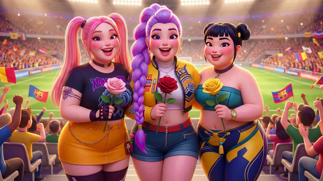 Меняясь ради любви: история похудения Руми, Миры и Зои ｜ KPOP Demon Hunters