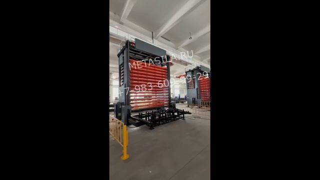 Стеллажный кран- штаблёр, модель 15 полок