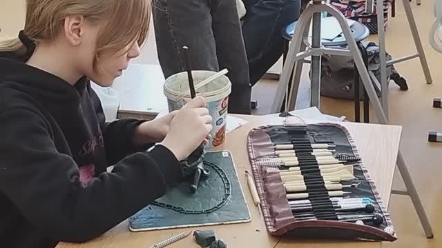 Конкурс по скульптуре в художественной школе