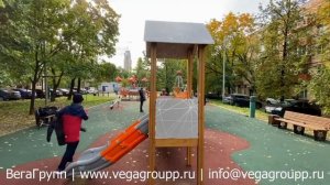 Детский городок "Новгород" ДГ100.00.1.10 производства компании "ВегаГрупп"