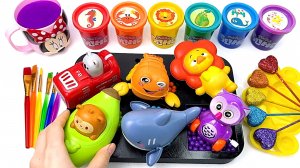 Для малышей мультики.  Смешные игрушки. Разноцветные слаймы. Для детей мультики