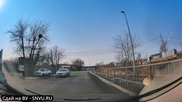 Владивосток. Волжская - Автовокзал. Экзаменационные маршруты ГАИ г. Владивосток