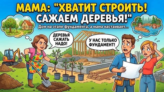 Истории из Жизни - Мы еще не успели дом построить, а мама уже