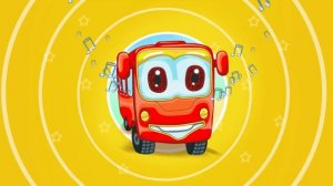 Веселый красный автобус