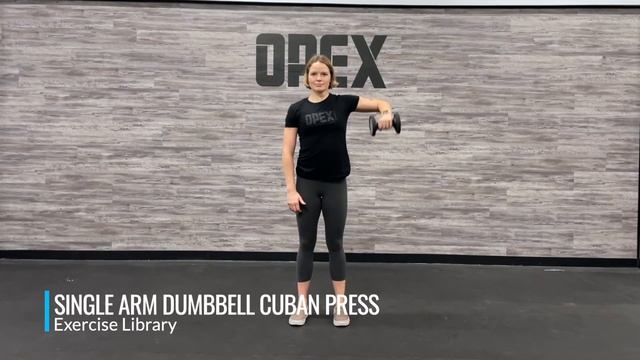 Кубинский жим одной рукой / Single Arm Dumbbell Cuban Press