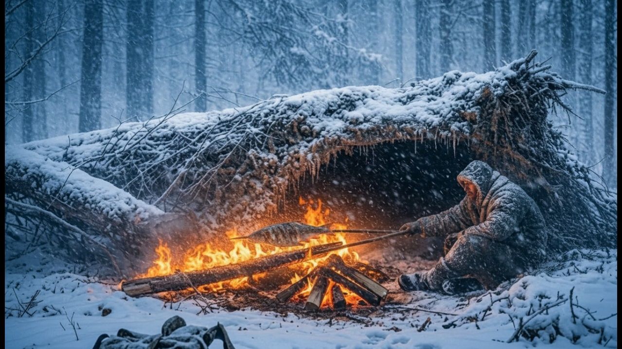 Как построить спасительное снежное укрытие / Продвинутые приемы выживания в зимних условиях