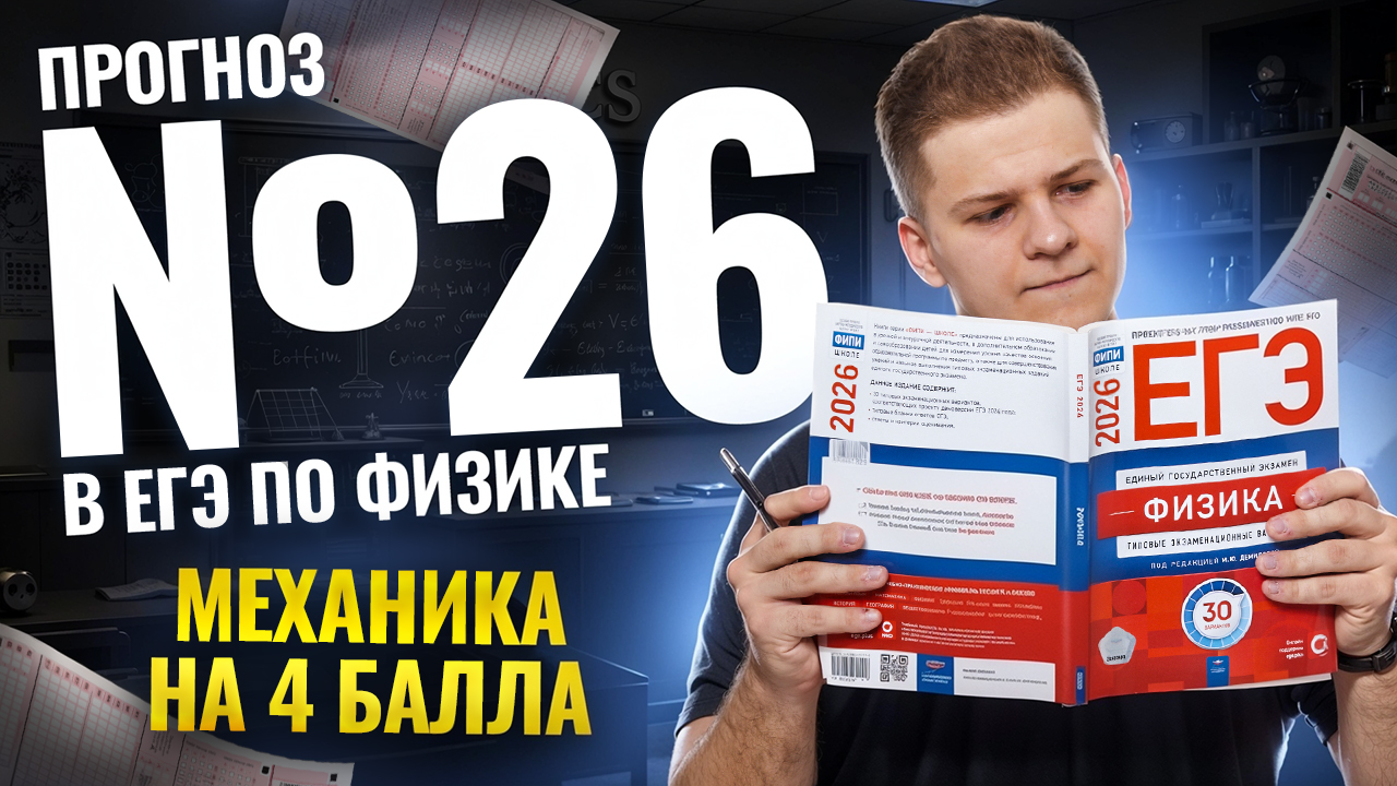 Прогноз: что будет в задаче №26 на ЕГЭ по физике 2026? | Физика ЕГЭ 2026 | Умскул