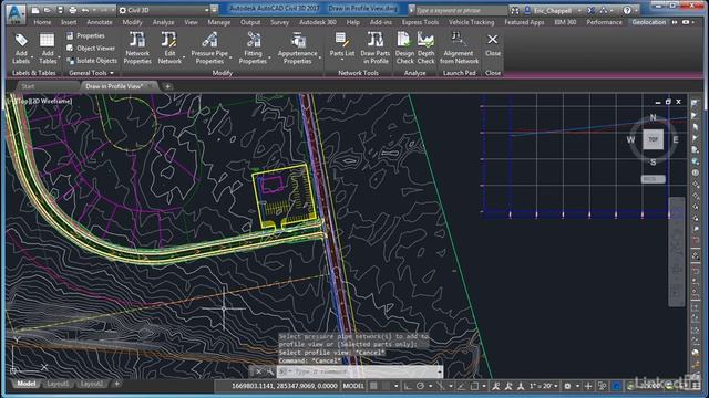 013 Drawing A Pressure Network In Profile View