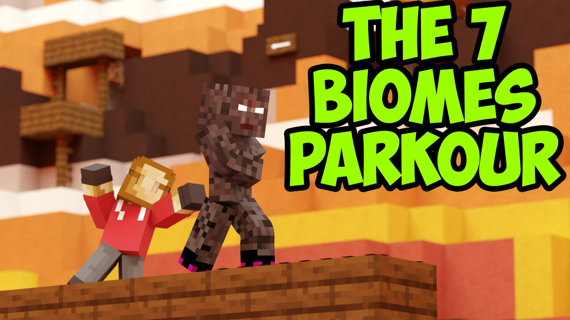 Паркурим по разным биомам | The 7 Biomes: Parkour от jkpicker