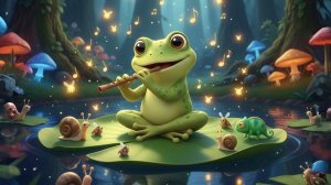 Детская песенка про лягушонка- Лягушонок в пруду🐸 Мультфильм про лягушку  0+✨ Добрая песенка