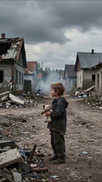 Потерянные надежды: одиночество среди руин горе разрушение надежда