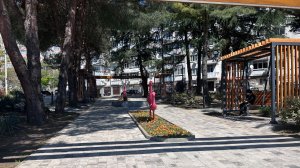 Облагородили возле дома 🏠 Фламинго детские площадки ! Качели все уютно !#дом #уют #цветы#отдых