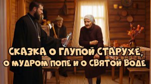Сказка о глупой старухе, о мудром попе и о святой воде