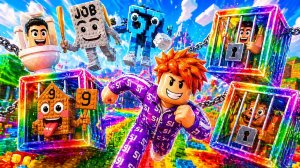 РЕАКТИВНЫЙ ПИНОК! 🦵 ЛАКИ БЛОК УЛЕТЕЛ НА 9999 КМ В ROBLOX! РОБЛОКС - БРЕЙНРОТ - ЛАКИБЛОК