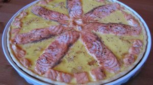 Киш с лососем и кабачком ✧ Рыбный пирог