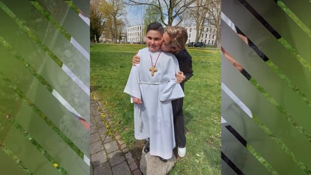 Семья празднует Крестины Даниэля | Благословение и радость