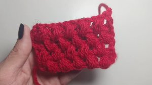 Легкий узор из пышных столбиков.