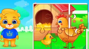 Развивающий Мультфильм для Детей/Собери Пазлы Животные/Учим названия Животные/Обучающие Мультики