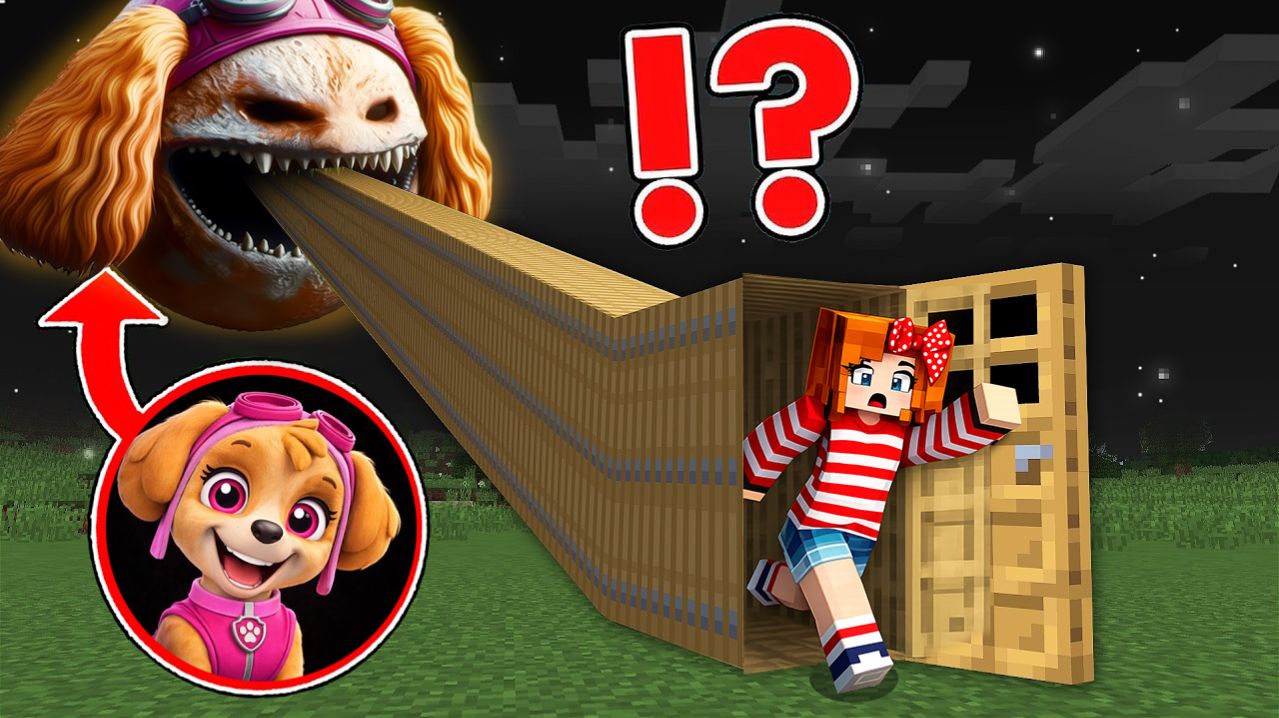 😳ЧТО НАХОДИТСЯ ВНУТРИ ЛУНЫ СКАЙ ЩЕНЯЧИЙ ПАТРУЛЬ В МАЙНКРАФТ МУЛЬТИК