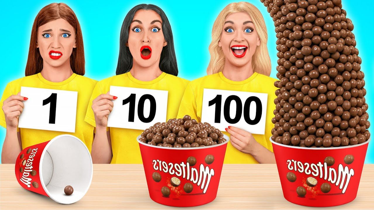 100 Слоев Еды Челлендж # Смешные Cитуации от Candy DO