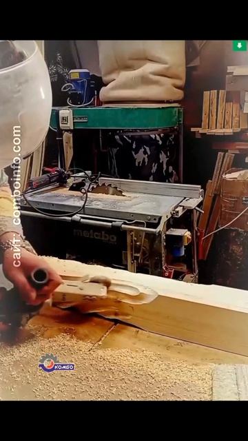 Фактура на столбах фрезой по дереву. Кайфовый инструмент Комбо. Резьба по дереву без стамески.