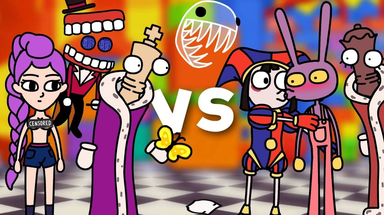 Удивительные Цифровые Цирковые Битвы (Помни, Кингер, Джекс, Кейн, Руми)