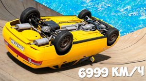 Спуск с горы без тормозов на чит тачках в ГТА 5! Эксперимент в GTA 5 Online