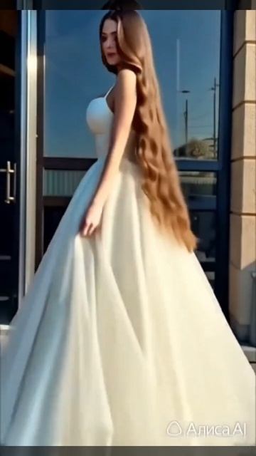 Красивая девушка превращается в невесту ИИ